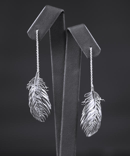 「风」云南925银耳环 商品图3