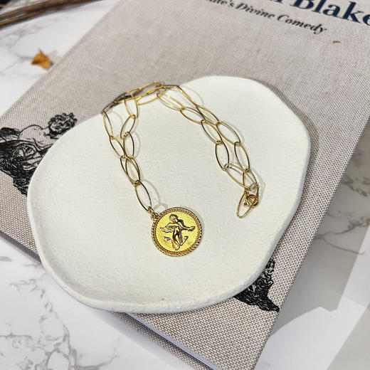 北京仓｜Barbóra-Sphinx-狮身人面 金币 项链［希腊设计师] 商品图6