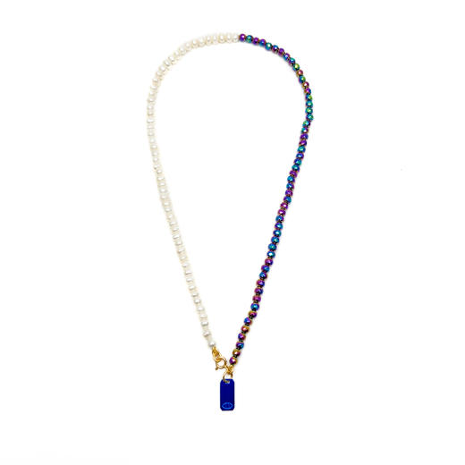 订购7周到｜Barbóra-Iris-蓝色眼睛 珍珠 项链［希腊设计师] 商品图0