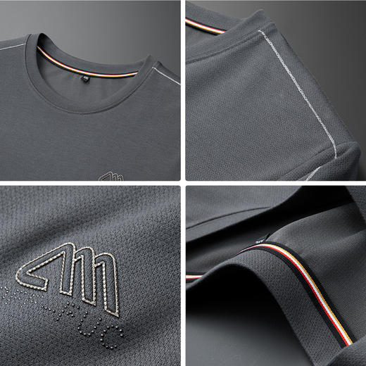 一口价【新款DDA】大依优型大码男士刺绣圆领卫衣宽松男上衣休闲加肥加大肥佬长袖百搭 商品图4