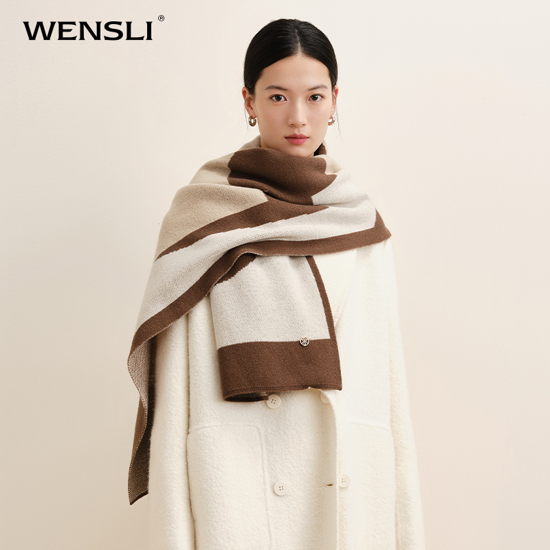 万事利羊毛围巾-蒙特