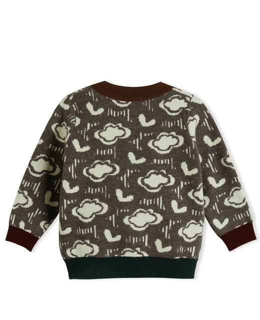 JNBY 22年冬款  柔软印花短款开襟毛衫 YM0310180 商品图4