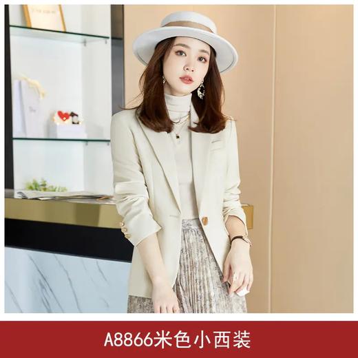 MGG-8866春秋长袖职业装女裙套装ol气质西服小西装 商品图5