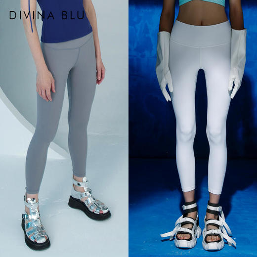 DIVINABLU伦敦系列瑜伽服跑步健身九分裤女弹力紧身高腰运动裤伦敦裸感九分裤14 商品图10