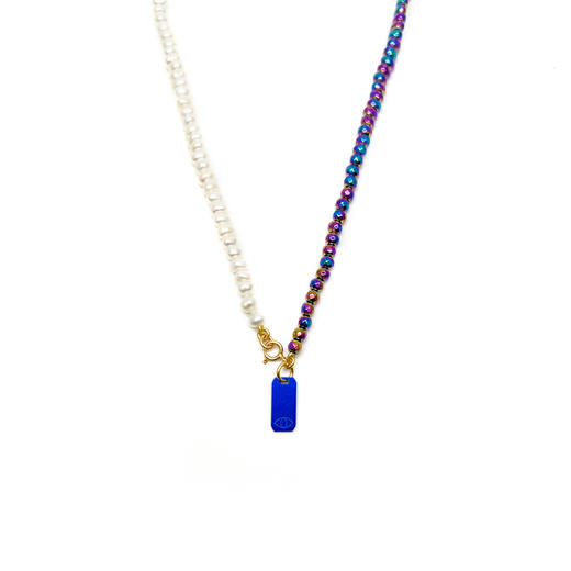 订购7周到｜Barbóra-Iris-蓝色眼睛 珍珠 项链［希腊设计师] 商品图1