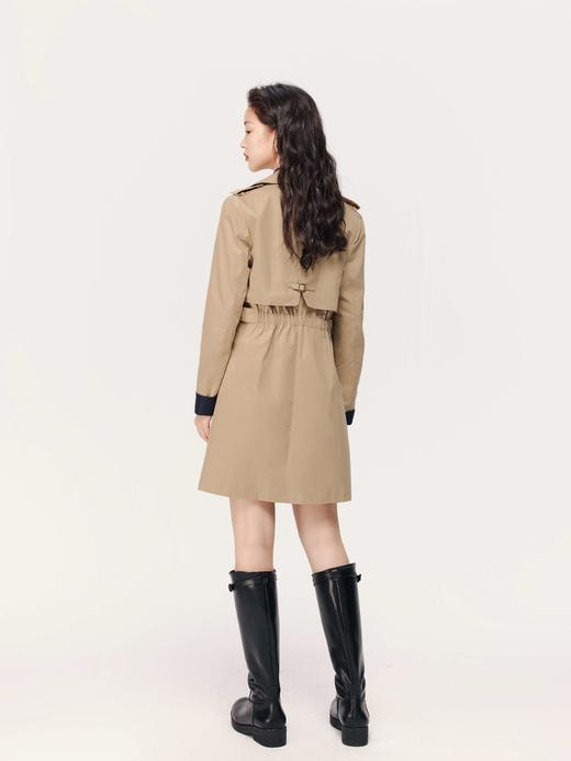 【经典款】【商场同款】伊芙丽春拼接撞色袖口双排扣风衣1992260221 商品图2