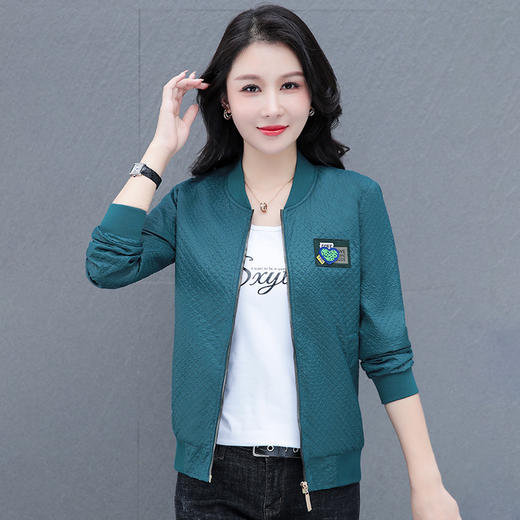 中老年妈妈秋装外套，洋气短款时尚开衫薄款夹克TR-XX1105 商品图1