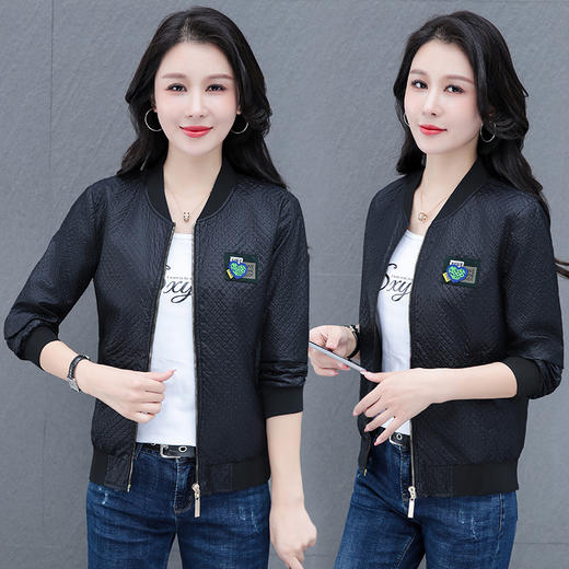 中老年妈妈秋装外套，洋气短款时尚开衫薄款夹克TR-XX1105 商品图5