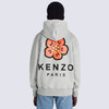 KENZO 高田贤三 男士棉质字母花刺绣徽标印花连帽长袖卫衣 灰色 FC65 SW460 4ME 94 商品缩略图2