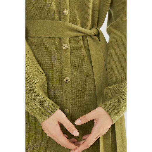 【商场同款】麦檬冬简约POLO领针织连衣裙5CA194081 商品图3