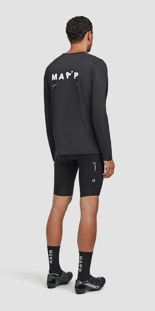 MAAP x TA 男士 Alt Road LS tee Black 休闲速干长袖T恤 商品图2