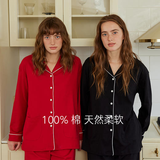 弗利少女纯棉睡衣女春秋中厚款柔软舒适家居服长袖套装可外穿新款 商品图2