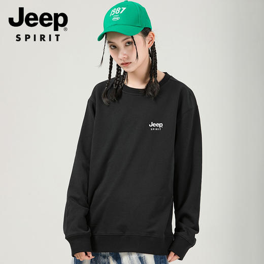 JEEP SPIRIT 情侣休闲350g微落肩（宽松版型）卫衣2800 商品图4