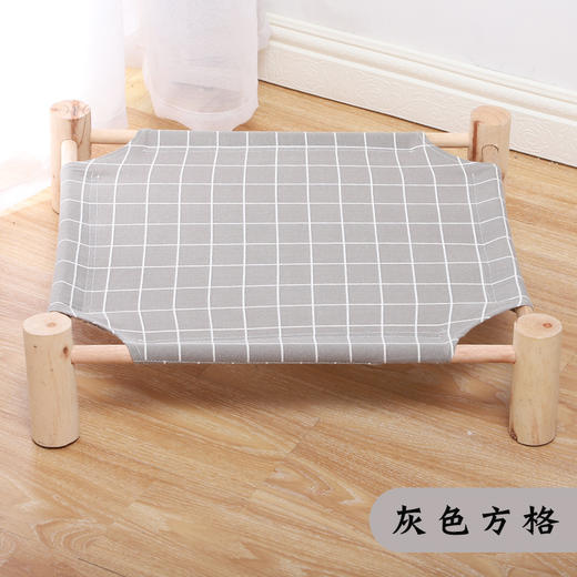 【品牌直发】【将爱传递给爱宠】新款猫窝夏季 透气猫床可拆洗实木行军床猫床宠物窝 商品图5