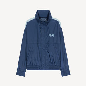 KENZO 高田贤三 男士字母徽标印花两色风衣外套 蓝色 FC65 BL156 9NA 77