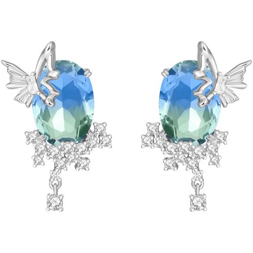 ZEGL设计师晶蝶愈心系列蝴蝶月亮耳环女轻奢小众耳钉925银针耳饰 商品图2