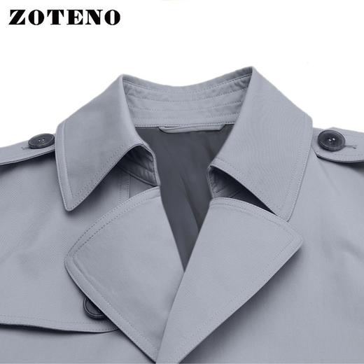 左天奴/ZOTENO 风衣男商务正装外套高档修身长款大衣上衣A1F13 商品图1