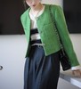 黛唯梵小骨家 含羊毛重工/气质名媛绿色小香外套女早秋短款高级感上衣 商品缩略图2
