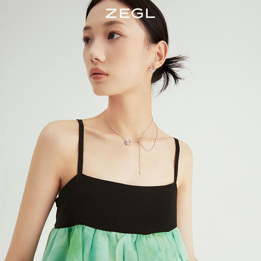 ZEGL设计师晶蝶愈心系列蝴蝶月亮耳环女轻奢高级感耳钉银针耳饰品 商品图1