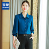 【轻盈舒适】罗蒙女士长袖衬衫亲肤透气商务通勤百搭经典翻领衬衣女 商品缩略图4