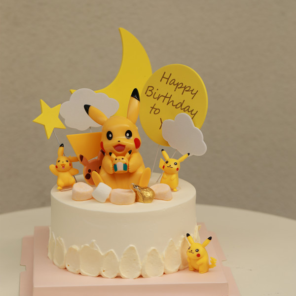 比卡超百香果芒果慕斯蛋糕