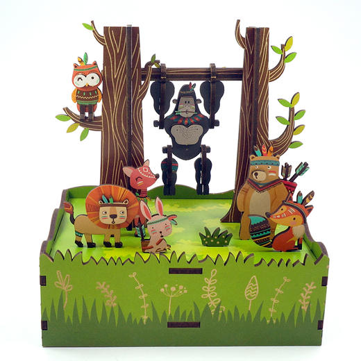 T 同趣     59034      丛林运动会八音盒 商品图1