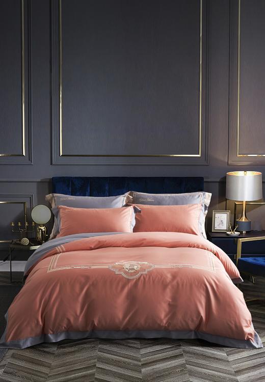 蕰莎_橙_轻奢系列_70支长绒棉四件套 商品图0