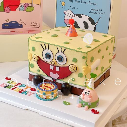 海绵宝宝立体蛋糕-低糖处理无添加 商品图3