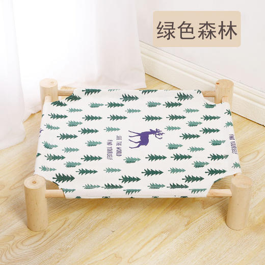 【品牌直发】【将爱传递给爱宠】新款猫窝夏季 透气猫床可拆洗实木行军床猫床宠物窝 商品图6