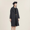 谜底2022秋新款复古时尚纯色一粒扣大廓形T型长风衣女223ME1077 商品缩略图1