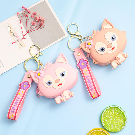 <有书独家>卡通硅胶琳娜贝儿零钱包钥匙扣挂件可爱书包挂饰钥匙链 商品图2