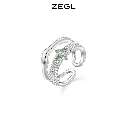 ZEGL设计师晶蝶愈心系列蝴蝶戒指女小众设计时尚个性开口食指戒子 商品图3