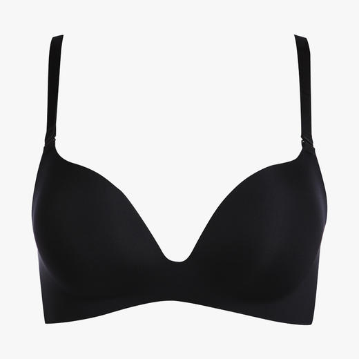 都市丽人0压无痕B杯常规内衣泳布中厚3/4杯文胸三排扣无钢圈LB21H8 商品图6