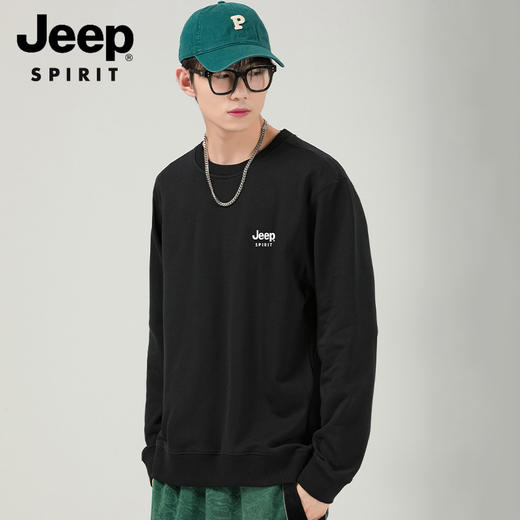 JEEP SPIRIT 情侣休闲350g微落肩（宽松版型）卫衣2800 商品图5