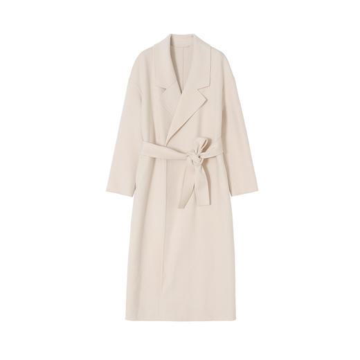 黛唯梵丨【彰显女神的独有气质】C家风配腰带羊毛混纺大衣，中长款毛呢外套 商品图4