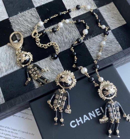 狮子吊坠 珍珠长款项链 商品图14