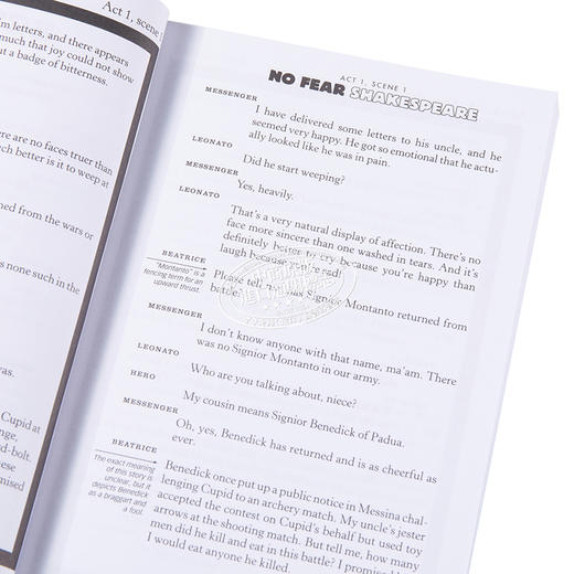 【中商原版】无事生非 无惧莎士比亚 英文原版 Much Ado About Nothing No Fear Shakespeare Sparknotes Shakespeare 商品图3