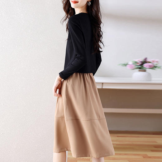 HR WQ6299时尚气质减龄休闲半身裙两件套 商品图3