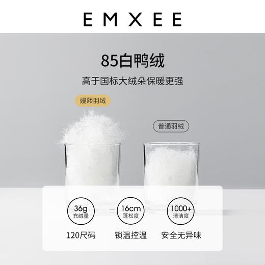 【宝宝服饰】嫚熙新款羽绒服2024年男童纯色潮流百搭白鸭绒上衣 商品图1