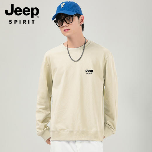 JEEP SPIRIT 情侣休闲350g微落肩（宽松版型）卫衣2800 商品图6