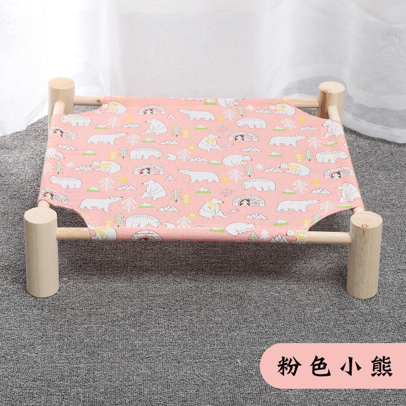实木行军床宠物夏季窝 狗窝猫窝