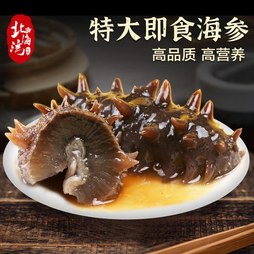 【北海湾】即食海参底播刺参鲜食海参500g/袋 商品图1