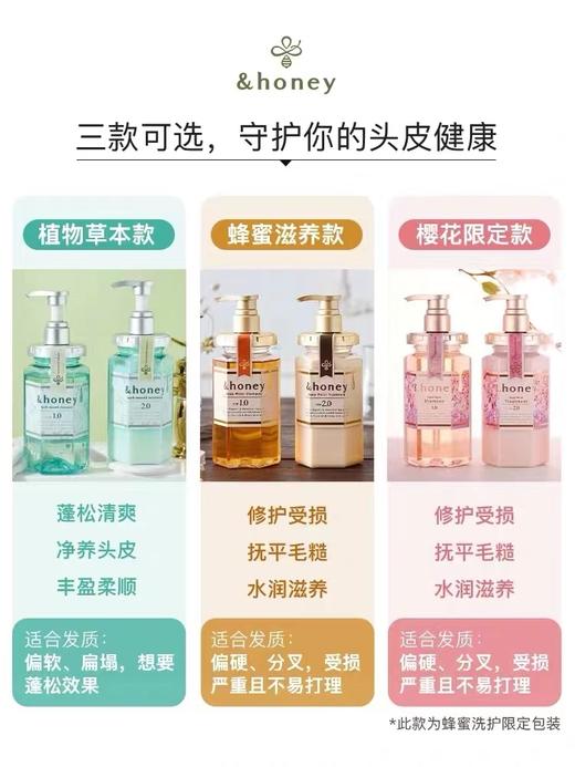 日本honey洗发水安蒂花子蜂蜜洗发水#护发素 商品图2