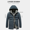 圣得西男士白鹅绒可拆卸帽羽绒服冬季厚款工装口袋外套2262942063 商品缩略图4