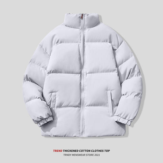 黛唯梵丨【看着都暖起来了】高品质棉服，男女韩版潮流冬季立领防寒纯色棉衣 商品图4