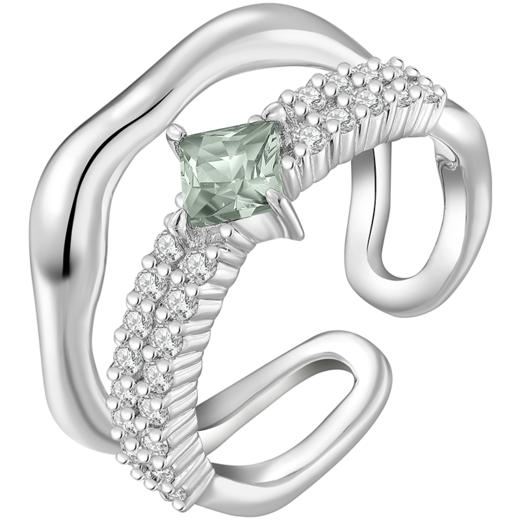 ZEGL设计师晶蝶愈心系列蝴蝶戒指女小众设计时尚个性开口食指戒子 商品图5