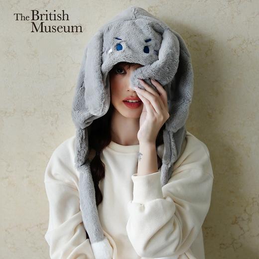 大英博物馆爱丽丝漫游奇境系列兔子毛绒保暖护耳帽渔夫帽 商品图0