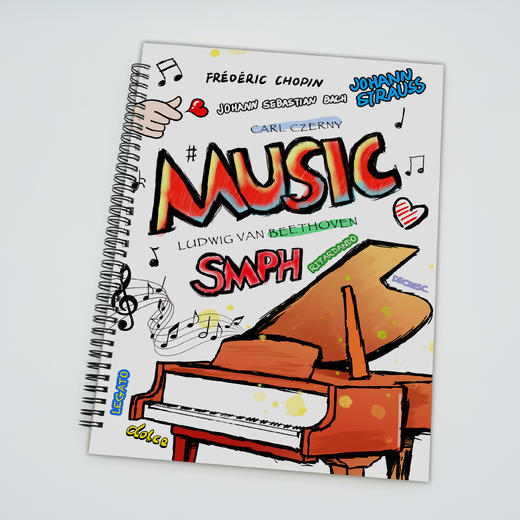 【人人都爱的谱夹】 A4乐谱夹 2021年上海音乐出版社 音乐家Q版可爱风格音乐文创 乐谱夹 贝多芬、莫扎特款 商品图5