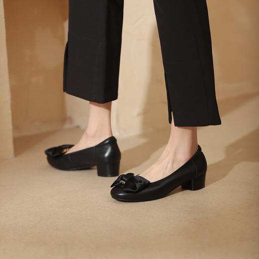 西村名物2022年春新款舒适休闲平底鞋浅口芭蕾舞鞋单鞋女T22AE19461 商品图0