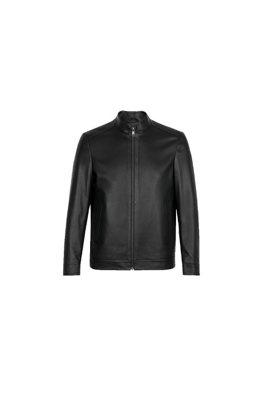 callisto黑色羊皮革皮夹克 FQFLT022C 商品图0